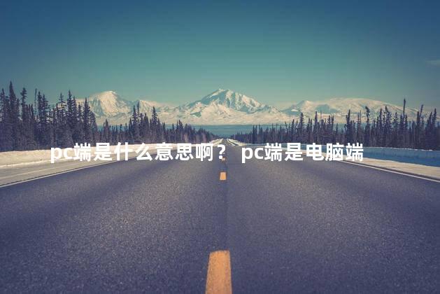 pc端是什么意思啊？ pc端是电脑端的意思吗